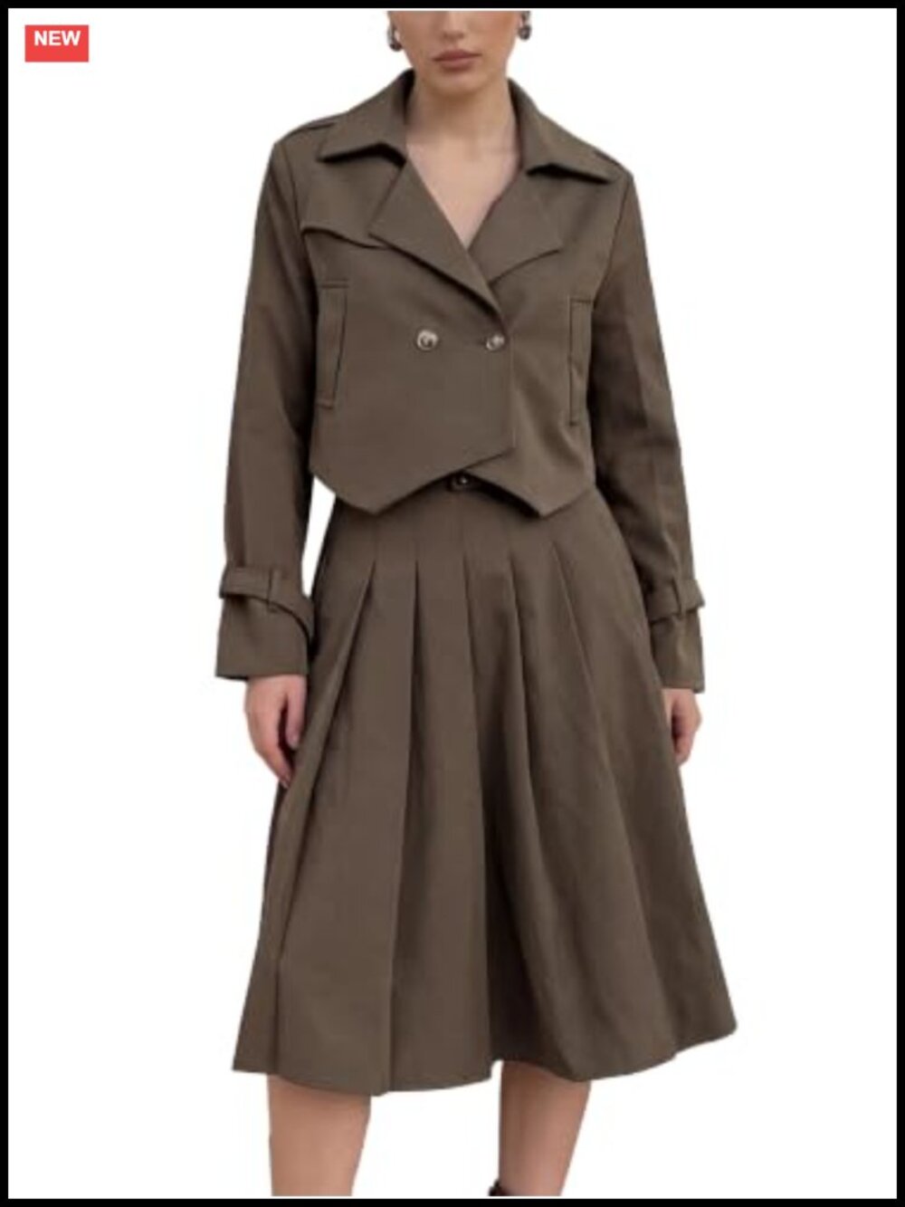 Women's 2 Piece Skirt Suit Set with Blazer